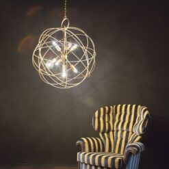 IDEAL LUX Κρεμαστό Φωτιστικό KONSE 7xE27 Χρυσού Χρώματος – 156033
