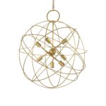 IDEAL LUX Κρεμαστό Φωτιστικό KONSE 7xE27 Χρυσού Χρώματος – 156033