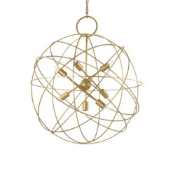IDEAL LUX Κρεμαστό Φωτιστικό KONSE 7xE27 Χρυσού Χρώματος – 156033