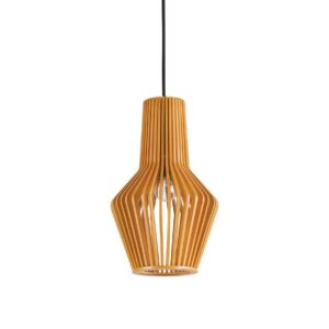 IDEAL LUX Κρεμαστό Φωτιστικό CITRUS-1 1xE27 Χρώματος Ξύλου – 159843