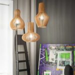 IDEAL LUX Κρεμαστό Φωτιστικό CITRUS-1 1xE27 Χρώματος Ξύλου – 159843