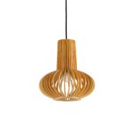 IDEAL LUX Κρεμαστό Φωτιστικό CITRUS-2 1xE27 Χρώματος Ξύλου – 159850