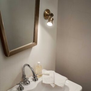 IDEAL LUX Απλίκα Τοίχου BARBER 1xGU10 Χρυσού Χρώματος – 159997