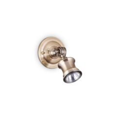 IDEAL LUX Απλίκα Τοίχου BARBER 1xGU10 Χρυσού Χρώματος – 159997