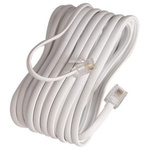 ΠΡΟΕΚΤΑΣΗ ΤΗΛΕΦΩΝΟΥ A.T. ΛΕΥΚΗ 5m 6P4C Rj11 EUROLAMP 147-10063