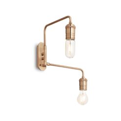 IDEAL LUX Απλίκα Τοίχου TRIUMPH 2xE27 Χρυσού Χρώματος – 160245