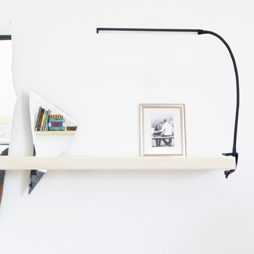 Φωτιστικό Γραφείου LED Αφής 5W με Σφιγκτήρα Μαύρο Φυσικό Λευκό 4000K Dimmable ACA DECOR – 16055LEDBKC