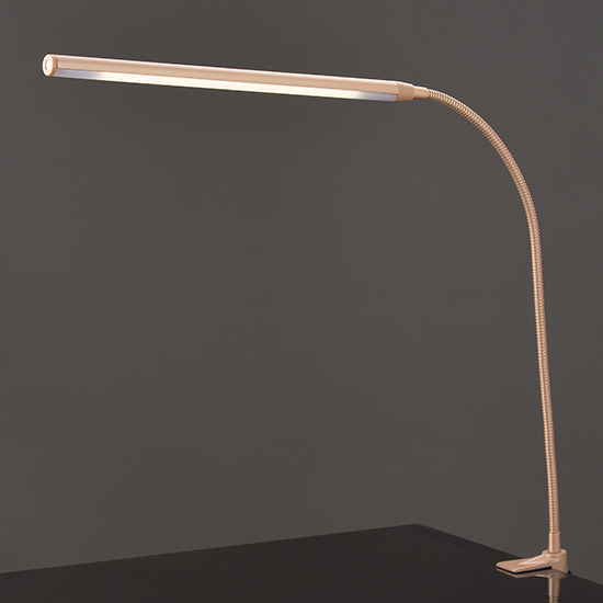 ACA DECOR  Φωτιστικό Γραφείου LED Αφής 5W με Σπιραλ & Σφιγκτήρα Χρυσό Φυσικό Λευκό 4000K Dimmable – 16055LEDGOC