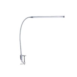 Φωτιστικό Γραφείου LED Αφής 5W με Σφιγκτήρα Λευκό-Ασημί Φυσικό Λευκό 4000K Dimmable ACA DECOR – 16055LEDNSC