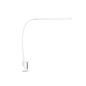 Φωτιστικό Γραφείου LED Αφής 5W με Σφιγκτήρα Λευκό Φυσικό Λευκό 4000K Dimmable ACA DECOR – 16055LEDWHC