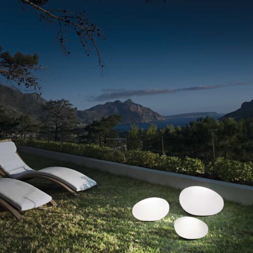 IDEAL LUX Φωτιστικό Δαπέδου Κήπου SASSO 1xG9 ΙP44 Λευκού Χρώματος – 161754
