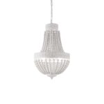 IDEAL LUX Κρεμαστό Φωτιστικό MONET 5xE14 Λευκού Χρώματος – 162737