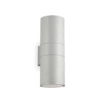 IDEAL LUX Επιτοίχιο Φωτιστικό GUN 2xE27 IP54 Γκρι Χρώματος – 163604