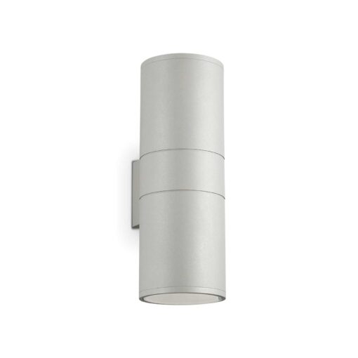 IDEAL LUX Επιτοίχιο Φωτιστικό GUN 2xE27 IP54 Γκρι Χρώματος – 163604