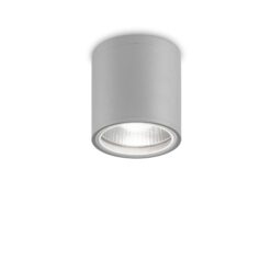IDEAL LUX Φωτιστικό Σποτ Οροφής Βεράντας GUN 1xGU10 IP44 Γκρι Χρώματος – 163642