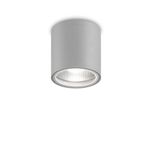 IDEAL LUX Φωτιστικό Σποτ Οροφής Βεράντας GUN 1xGU10 IP44 Γκρι Χρώματος – 163642