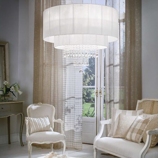 IDEAL LUX Κρεμαστό Φωτιστικό OPERA 10xE27 Λευκού Χρώματος – 165011