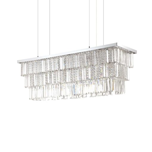 IDEAL LUX Κρεμαστό Φωτιστικό MARTINEZ 8xE14 Χρωμίου – 166360