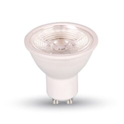 Λάμπα LED Spot GU10 SMD 7W Ψυχρό λευκό 6000K Λευκό σώμα Dimmable V-TAC – 1668