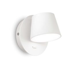 IDEAL LUX Απλίκα Τοίχου GIM LED 6W 3000K Λευκού Χρώματος – 167152