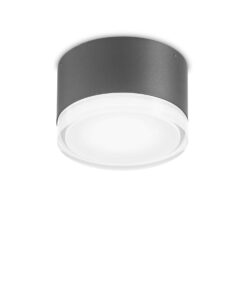 IDEAL LUX Επιτοίχιο Φωτιστικό URANO 1xGX53 IP44 Χρώματος Ανθρακί – 168111