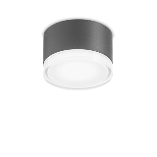 IDEAL LUX Επιτοίχιο Φωτιστικό URANO 1xGX53 IP44 Χρώματος Ανθρακί – 168111