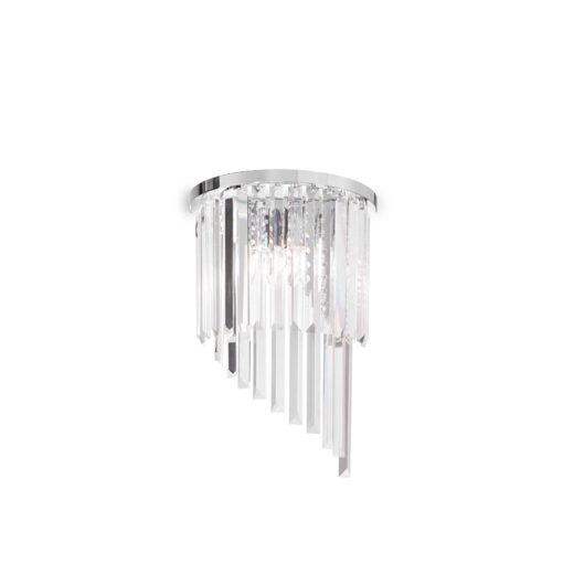 IDEAL LUX Απλίκα Τοίχου CARLTON 3xE14 Χρωμίου – 168913