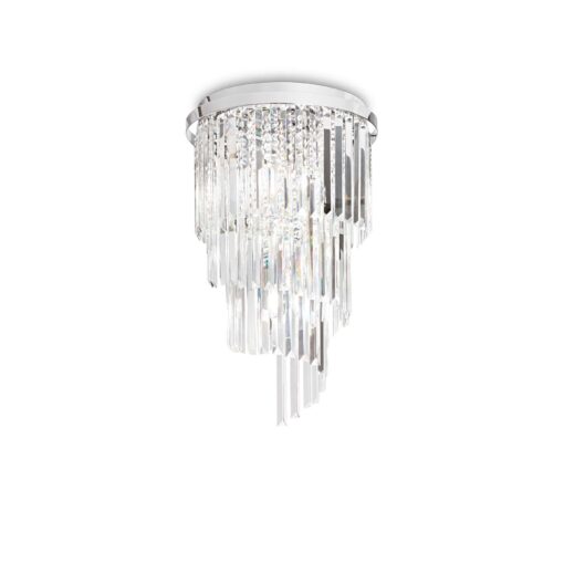 IDEAL LUX Φωτιστικό Οροφής CARLTON 8xE14 Χρωμίου – 168920