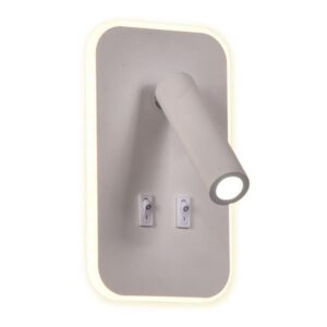 ΑΠΛΙΚΑ ΚΡΕΒΑΤΙΟΥ ΑΝΑΓΝΩΣΗΣ “IRIS 3” 11W & 3W LED 3000K ΛΕΥΚΟ EUROLAMP 145-22052