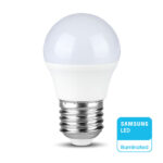 LED Λάμπα E27 G45 6.5W V-TAC PRO Samsung Chip 180° 600lm 4000K – 21867