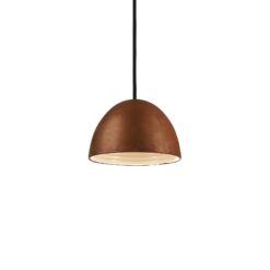 IDEAL LUX Κρεμαστό Φωτιστικό FOLK 1xE27 Καφέ Χρώματος – 174204