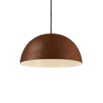 IDEAL LUX Κρεμαστό Φωτιστικό FOLK 1xE27 Καφέ Χρώματος – 174211