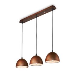 IDEAL LUX Κρεμαστό Φωτιστικό FOLK 3xE27 Corten  – 174235