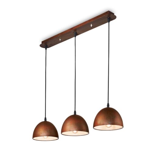 IDEAL LUX Κρεμαστό Φωτιστικό FOLK 3xE27 Corten  – 174235