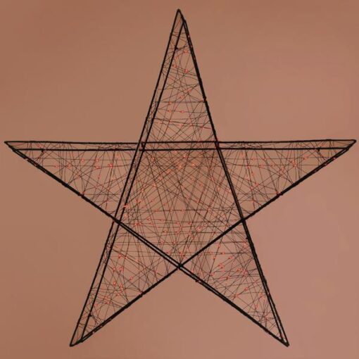 ΑΣΤΕΡΙ ΦΩΤΙΖΟΜΕΝΟ 78cm, 240 LED, 4,5V ΜΕΤΑΣΧΗΜΑΤΙΣΤΗ, TIMER, ΜΑΥΡΟΣ ΜΕΤΑΛΛΙΚΟΣ ΣΚΕΛΕΤΟΣ, ΜΑΥΡΟ ΧΑΛΚΙΝΟ ΚΑΛΩΔΙΟ, ΚΟΚΚΙΝΟ LED, ΠΡΟΕΚΤΑΣΗ ΠΑΡΟΧΗΣ 5m, IP44 EUROLAMP – 600-22521