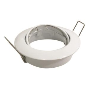 ΣΠΟΤ ΧΩΝΕΥΤΟ ΚΙΝΗΤΟ ΑΛΟΥΜΙΝΙΟΥ GU10 ΛΕΥΚΟ EUROLAMP 147-52520