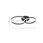 InLight Φωτιστικό  οροφής LED 45W 3CCT (by switch on base) 6094-B-Black
