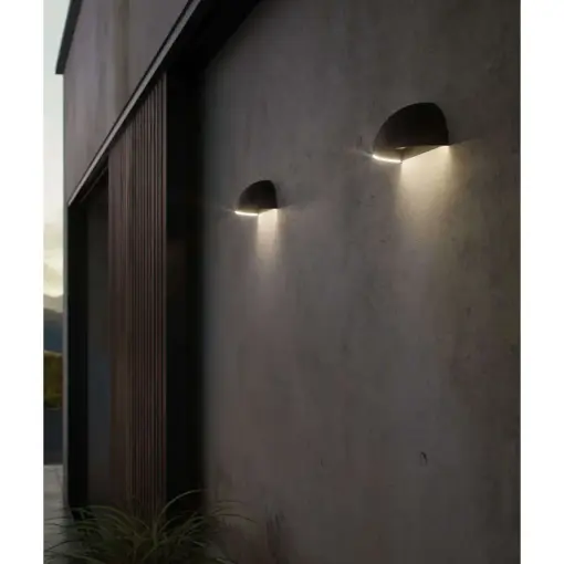 Nordlux Arcus Smart Φωτιστικό Τοίχου Μαύρο IP54 LED 9.5W 2700K  – 2019001003