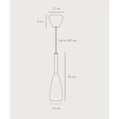 Κρεμαστό Φωτιστικό DFTP  Pure 1xE27 Μαύρου Χρώματος – 78283003