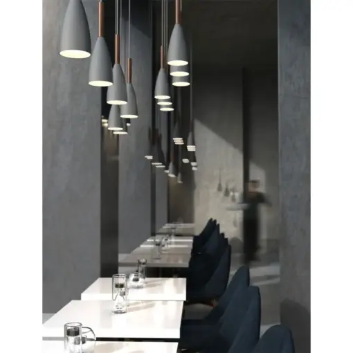 Κρεμαστό Φωτιστικό DFTP  Pure  1xE27 Γκρι Χρώματος – 78283011