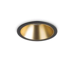 IDEAL LUX Χωνευτό Φωτιστικό Οροφής GAME ROUND LED 11W 3000K Μαύρου Χρώματος – 192345