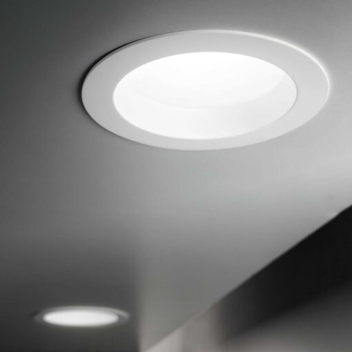 IDEAL LUX Χωνευτό Φωτιστικό Οροφής BASIC LED 10W 3000K IP 44 Λευκού Χρώματος – 193519