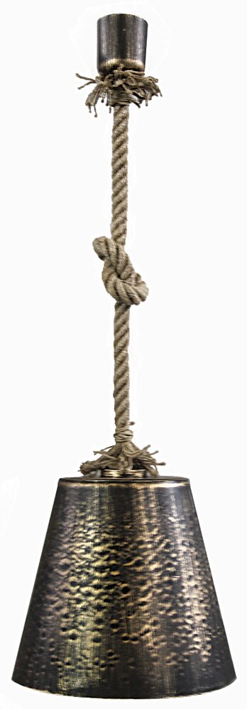 Κρεμαστό φωτιστικό FUN-03 1/Φ ROPE UT-BRONZE Heronia – 31-0061