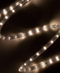 GloboStar® 70601 Φωτοσωλήνας LED DIODE 1m 3.9W/m 36LED/m 176lm/m 360° DC 230V Αδιάβροχος IP68 Φυσικό Λευκό 4500K Dimmable