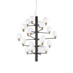 IDEAL LUX Κρεμαστό Φωτιστικό COPERNICO 20xG9 Μαύρου Χρώματος – 197333