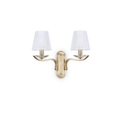 IDEAL LUX Επιτοίχιο Φωτιστικό PEGASO 2xE14 Χρυσού Χρώματος – 197708