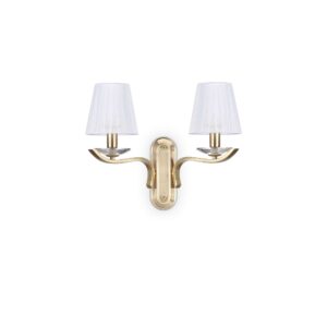 IDEAL LUX Επιτοίχιο Φωτιστικό PEGASO 2xE14 Χρυσού Χρώματος – 197708