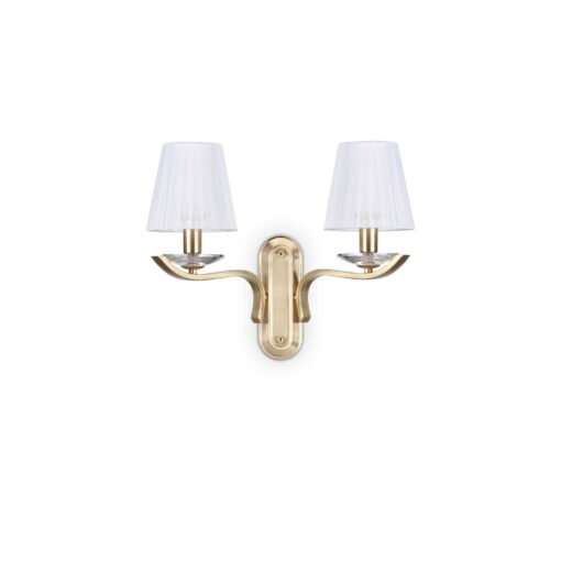 IDEAL LUX Επιτοίχιο Φωτιστικό PEGASO 2xE14 Χρυσού Χρώματος – 197708