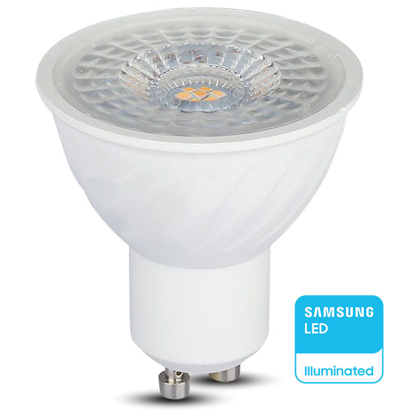 LED SPOT Λάμπα GU10 6W V-TAC PRO Samsung Chip 110° 445lm Φυσικό Λευκό 4000K – 21193