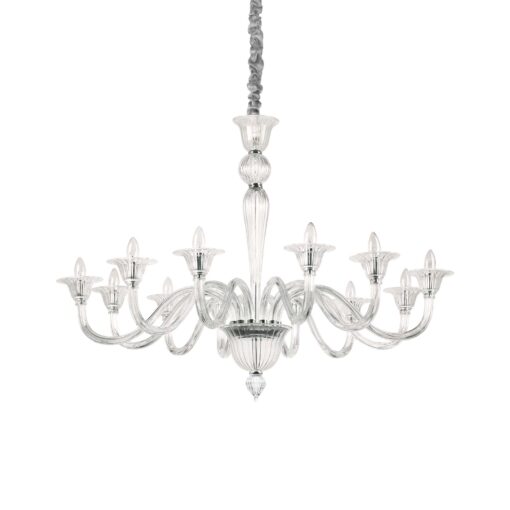 IDEAL LUX Κρεμαστό Φωτιστικό BRIGITTA 12xE14 Διάφανο – 199375